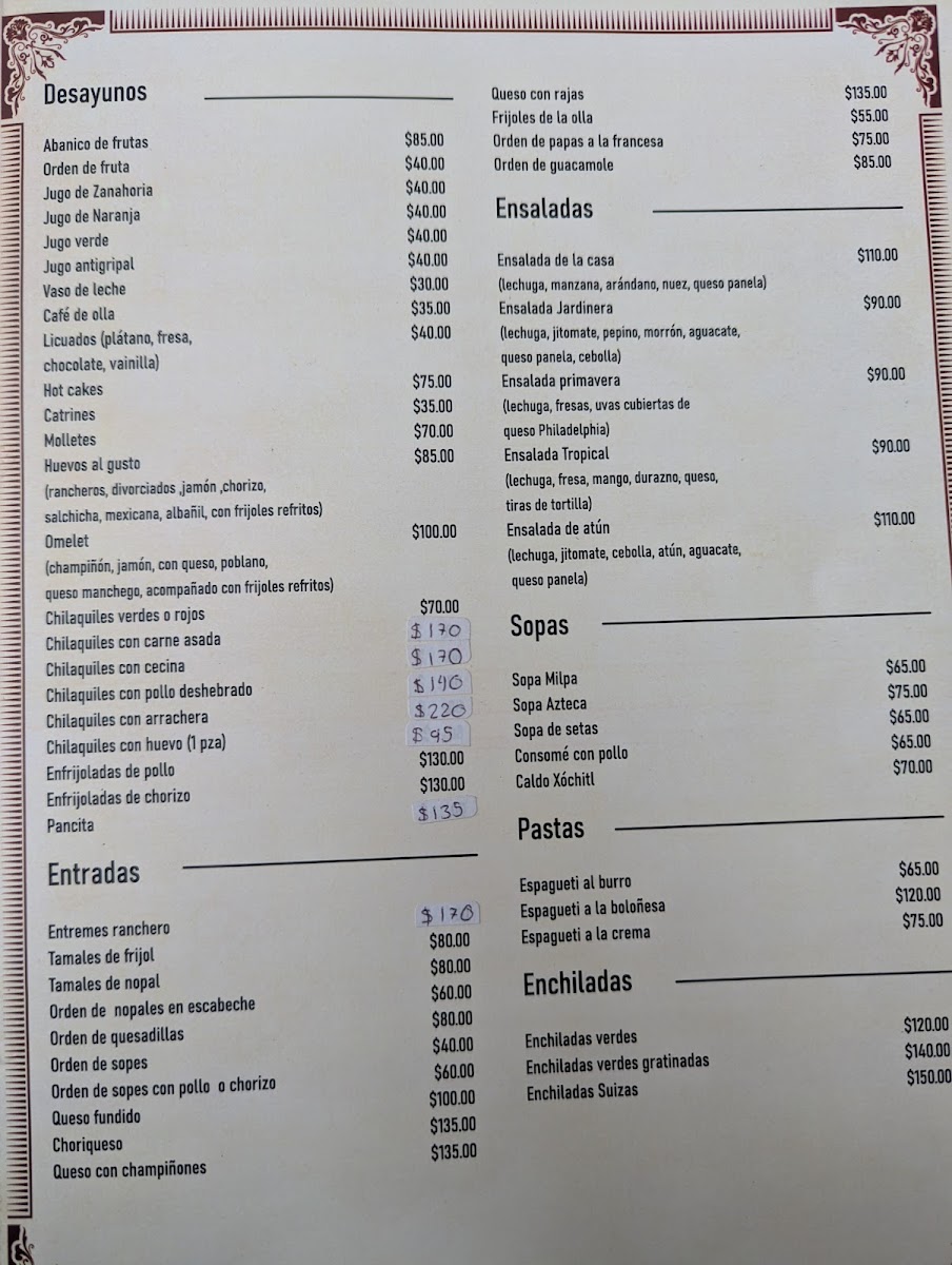 Ex Hacienda Tlaixco Menu - Image 3